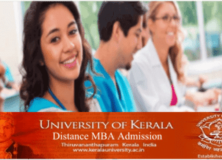 Kerala University Distance MBA Admission 2025 Kerala University Distance MBA
