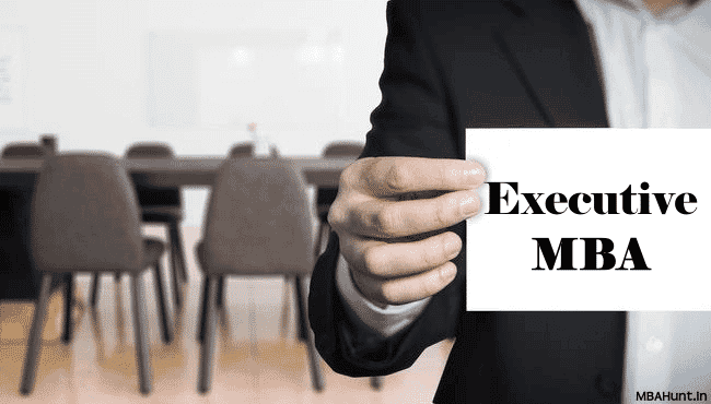 Institutes providing Executive MBA